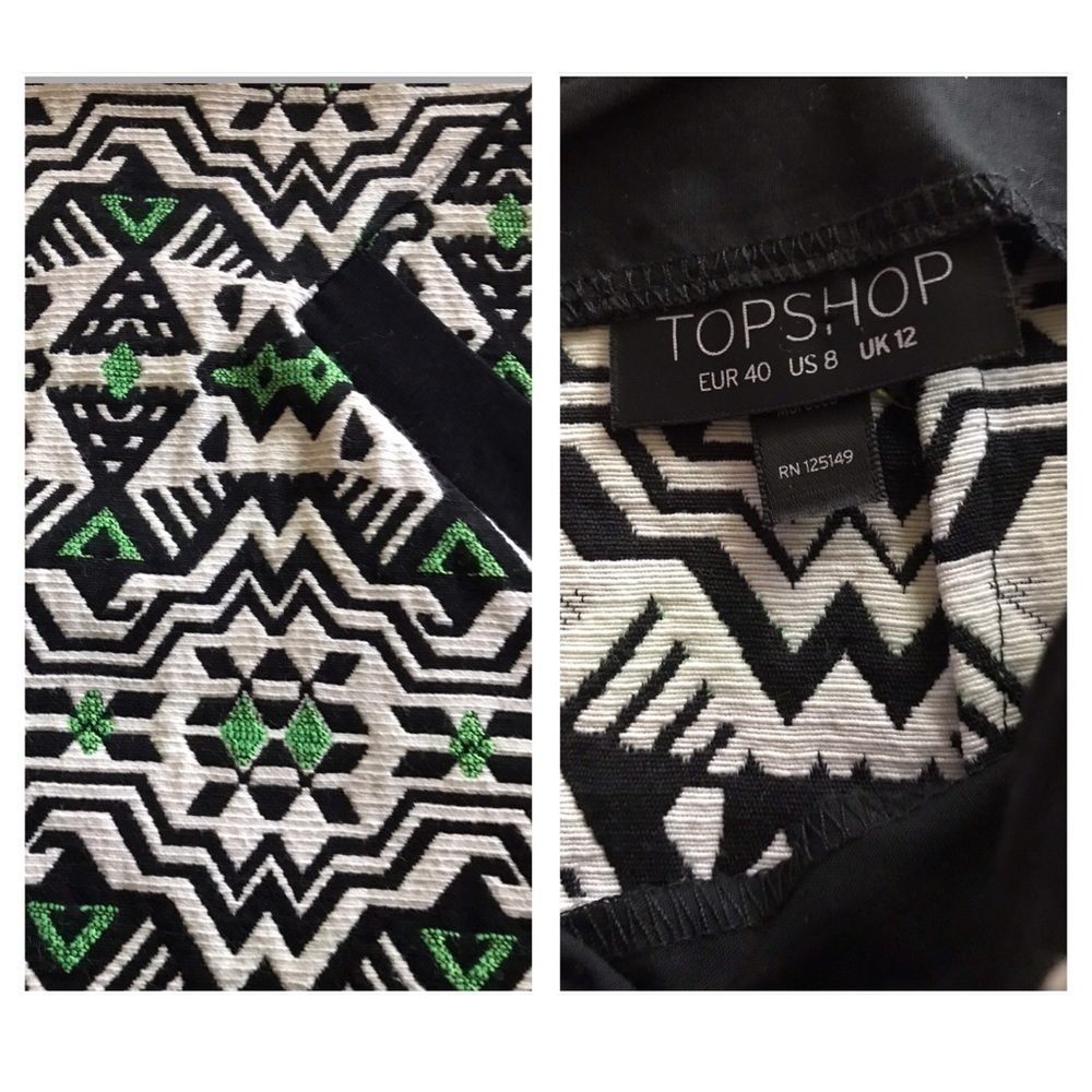 TOP Shop Aztec Print Skirt - Picture 5 of 8